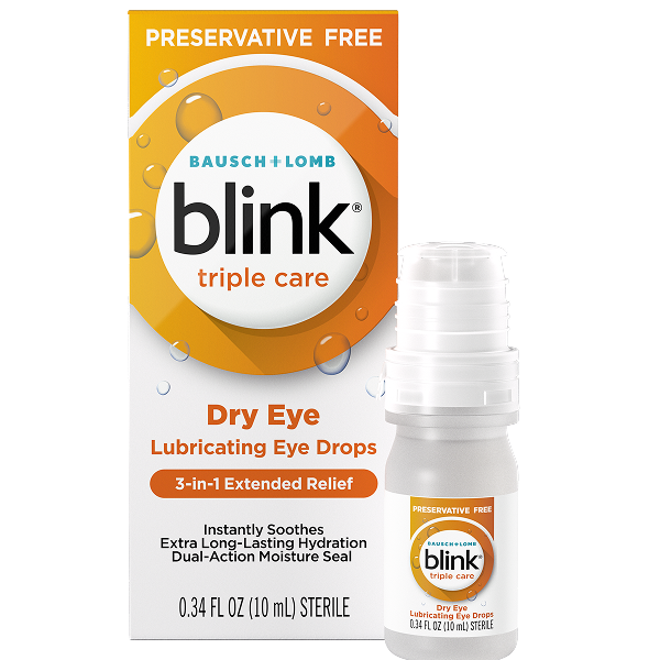 Blink® Triple Care Preservative Free Lubricating Eye Drops