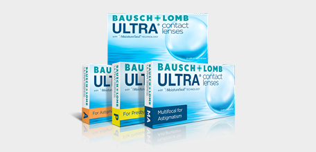 Bausch + Lomb ULTRA® family of contact lenses 